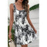 'Vanya' Printed Wide Strap Mini Dress - Celes Fashion